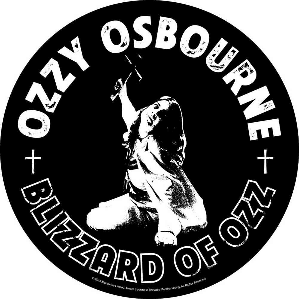 Ozzy Osbourne - Blizzard Of Ozz Rückenaufnäher - Schwarz